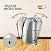 Warmtec 1500W Oscillating Ceramic Space Heater with Adjustable Thermostat,Portable Electric Heater Fan with Overheat Protection and Carry Handle (Silver)