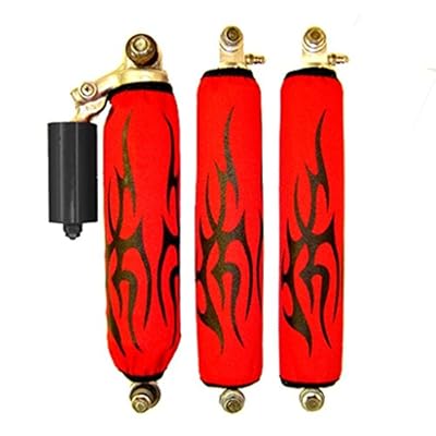 Honda trx 450r Black Tribal Red Shock Cover