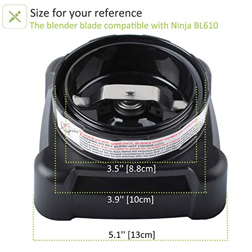 BL610 Blade for Nutri Ninja with 18oz Cup and 24oz Cup & Cup Lids