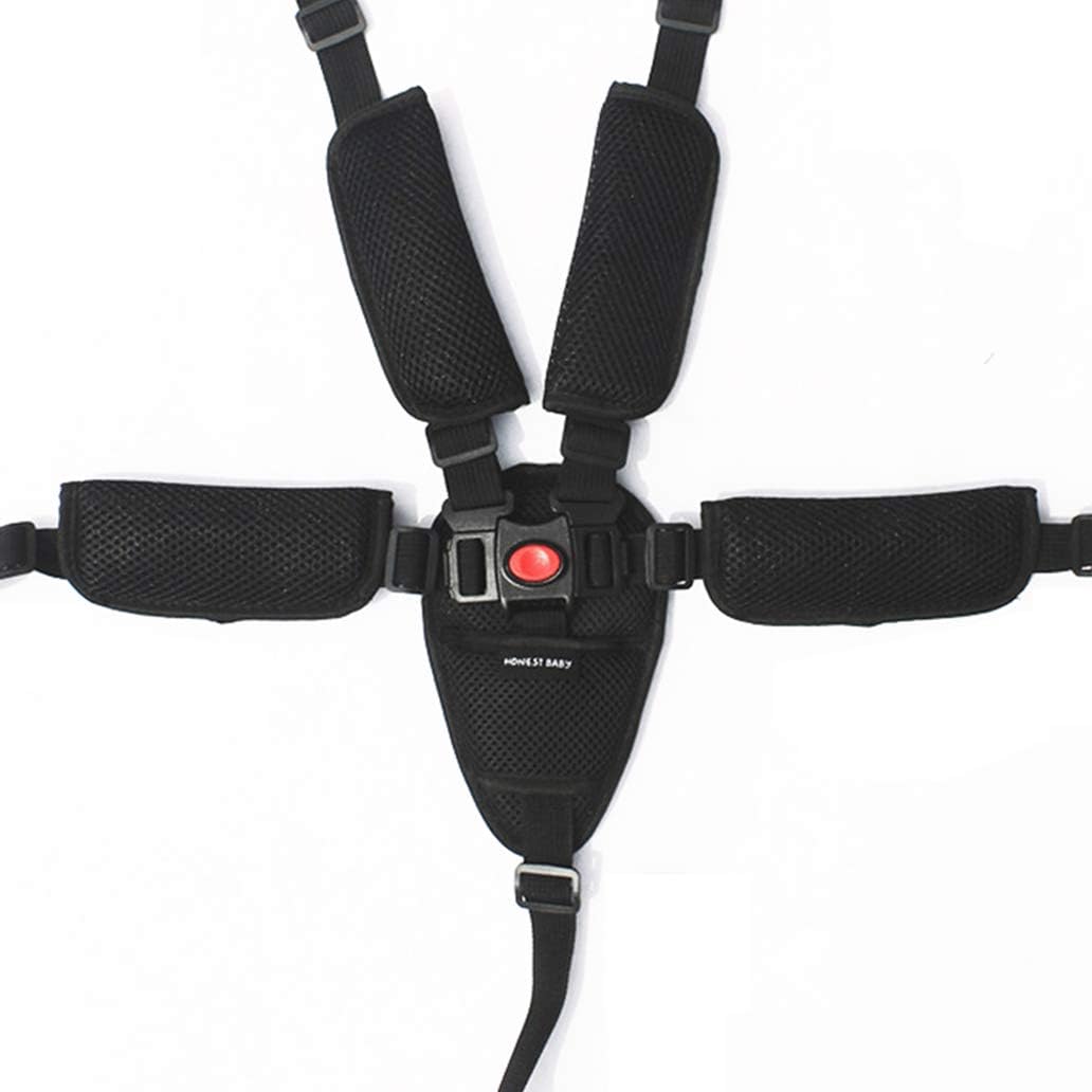 YidaxingSilingsan 5 Punti Cintura Sicurezza Bambini con Imbottitura Delle Spalle Bambino Sicuro Cintura Regolabile, per Carrozzina, Passeggino, Seggiolino