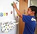 Premium ABC Refrigerator Magnets + Hanging Storage Basket - 83 Brightly Colored Wooden Magnetic Letters – Educational Alphabet Gift & Preschool Learning – Upper & Lowercase + Extra Vowels