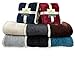 PAVILIA Sherpa Fleece Throw Blanket for Couch, Dark Grey, Plush Soft Fuzzy Sofa Blanket, Cozy Reversible Winter Throw for Women Men, 50x60 Inches