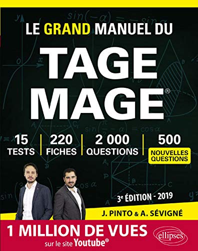 Le Grand Manuel du Tage Mage : 220 fiches de cours, 15 tests blancs, 2000 questions + corrigés en v by 