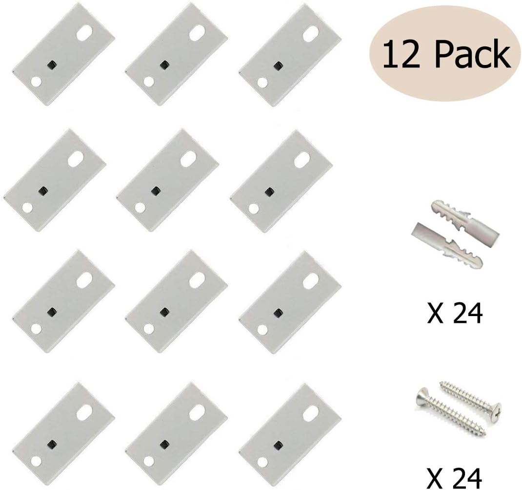Aimyoo Curtain Track Diy Mounting Accessories Pack Of 12 Ceiling