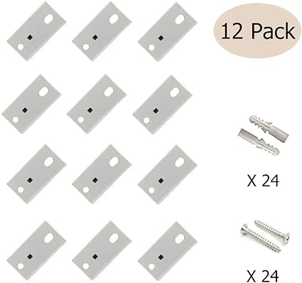 Aimyoo Curtain Track Diy Mounting Accessories Pack Of 12 Ceiling