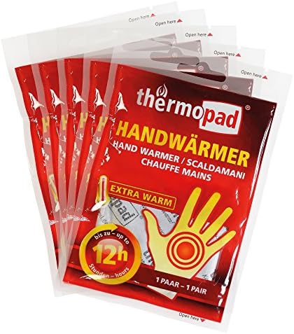 Thermopad Hand Warmers - The Original: 5 Pairs of Heat Pads for 12 Hours of Warmth I Ready to Use Pocket Warmers I Extra Warm Heat Pad - Ideal for Outdoor Activities & Gloves I Hand Heat Pad