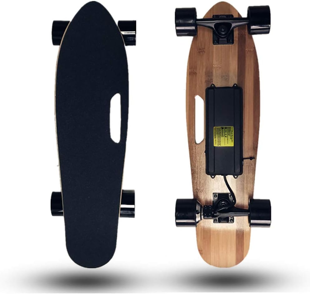WZHESS Electric Skateboard with Wireless Remote,Complete Electric Skateboard,15 KM/H Top Speed Electric Skateboard 150W Maple Waterproof E-Skateboard for Kids Girls Boys Teens Adults Youth