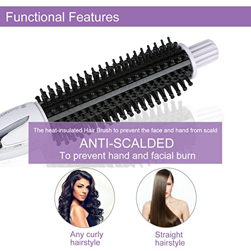 Best Curling Iron Brush 1 Inch Ceramic Curl Brush Negative Ionic