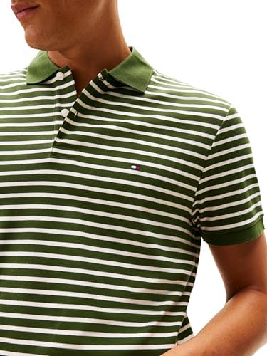Uomo Maglietta Polo Maniche Corte Liquid Cotton con Chiusura con Bottoni, Bianco (Mountain Pine/Ivory Petal), M