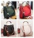 Promini Women 2 Pieces Shoulder Bags Leather Set Bucket Bags Messenger Tote Bags Purse,Green