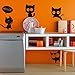 HUNGER The Day of a Cat Removable PVC Wall Sticker Decal Room Decor FBA