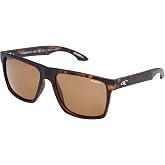 O'NEILL Harlyn 2.0 Men's Large Fit Polarized Sunglasses | Big Square 57 mm Category 3 UV400 Protection, Lightweight Polycarbonate Ideal for Sports, Anti-Reflective