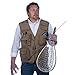 Outdoor Fly Fishing Vest with 16 Pockets. Breathable active wear Jacket for Fishing, Photography, Sports, Hiking, Cycling and Hunting. Lightweight Mesh Fabric - great to hold all your Gear!