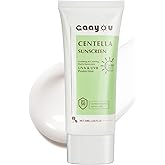 Centella Sunscreen SPF50 PA++++ Calming Moisture Facial Sunscreen Centella Asiatica Korean Sunscreen Matte No White Cast Face Sun Screen for Oily Sensitive Skin