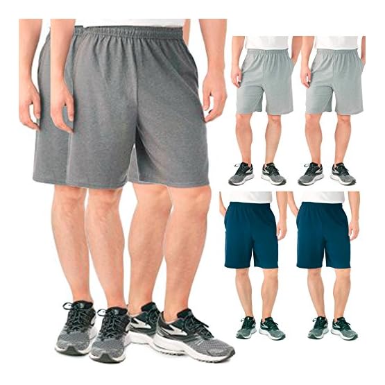 Running Clothing Fruit of the Loom 2 Pack Tagless Mens Shorts with