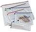 ALVIN - NB1824 Clear PVC Mesh Kit Zipper Bag, Multi-Use Organization Bag for Item Storage and Arranging, Great for Needlework Projects, Art Supplies, and Travel - 18 x 24 Inch Bag