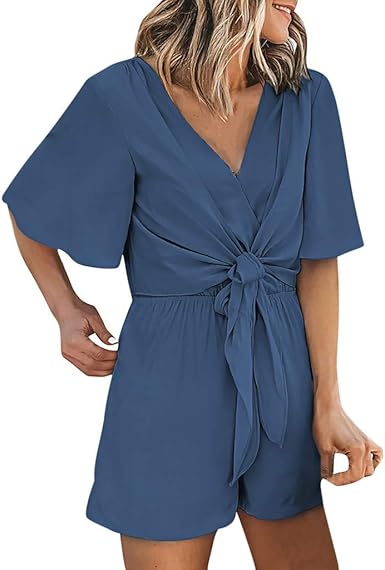 blue bandage jumpsuit