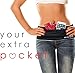 SevenBlu HIP - Fashion Money Belt / Extra Pocket / Running Belt - World's Best Stylish Travel Wallet or Mini Purse - with ZIPper - Fits iPhone 6 Plus - Your Smartphone Pocket (Black M)