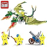 Enlighten Castle War of Glory Twin-Headed Dragon Jakiro 4 Figures 486pcs Educational Bricks Toy Boy Gift - Without Original Box
