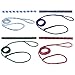 Downtown Pet Supply - 5 ft Super Strong Kennel Slip Lead Dog Leash - Veterinarian, Dog Grooming, Daycare & Animal Rescue Dog Supplies - One Size Leads for Dogs Bulk - Various Colors - 6 Pack