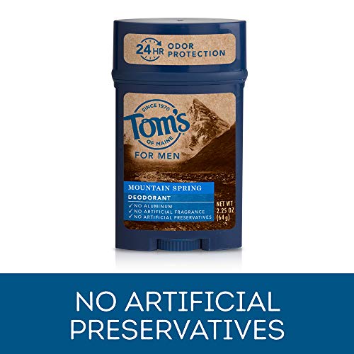 image for Tom's of Maine Men's Long Lasting Wide Stick Deodorant, Deodorant for 