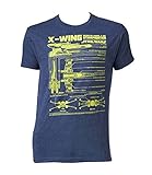 Fifth Sun Star Wars X-Wing Starfighter Mens T-Shirt (Small)
