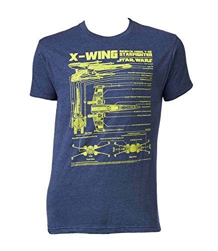 Fifth Sun Star Wars X-Wing Starfighter Mens T-Shirt (Small)