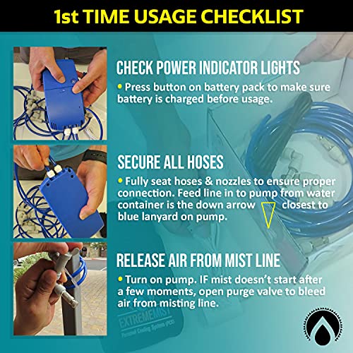 EXTREMEMIST Backpack Misting System Retrofit Kit Convert Your Hydration Backpack to Spray a