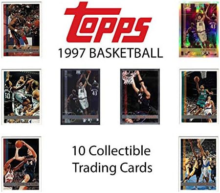 1997 Basketball NBA Topps Collectible Trading Cards 10 Cards Total - All Pro Cards Randomly Inserted - Scottie Pippen, Michael Jordan