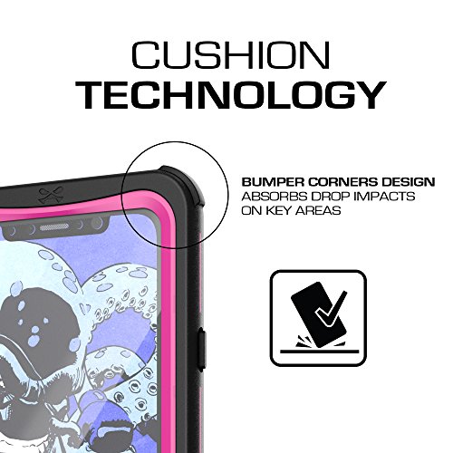 Ghostek Nautical Ultra Slim iPhone X Waterproof Case Fully Sealed Drop Resistant | Swimming Fishing Boating Snorkeling Jet Skiing Sailing Canoeing Kayaking Surfing Scuba Diving | Pink - Thumbnail 5