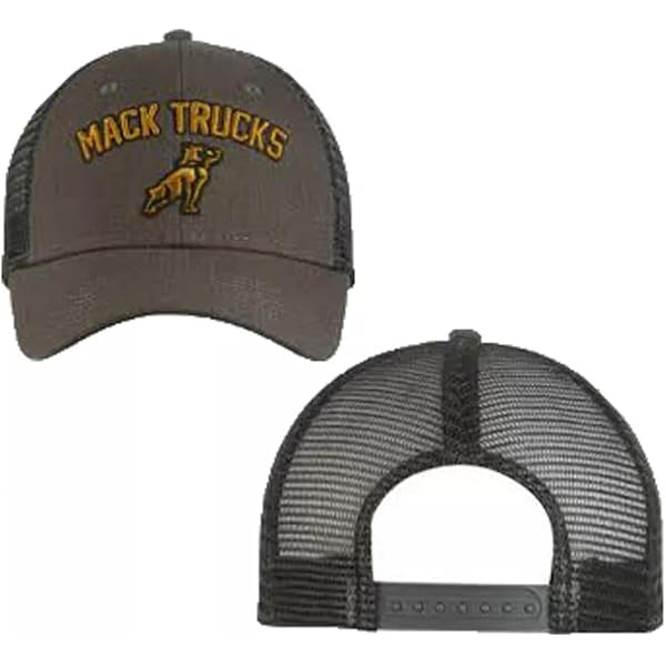 Amazon.com: Mack Trucks Black & Grey Logo Twill Cap/Hat : Automotive