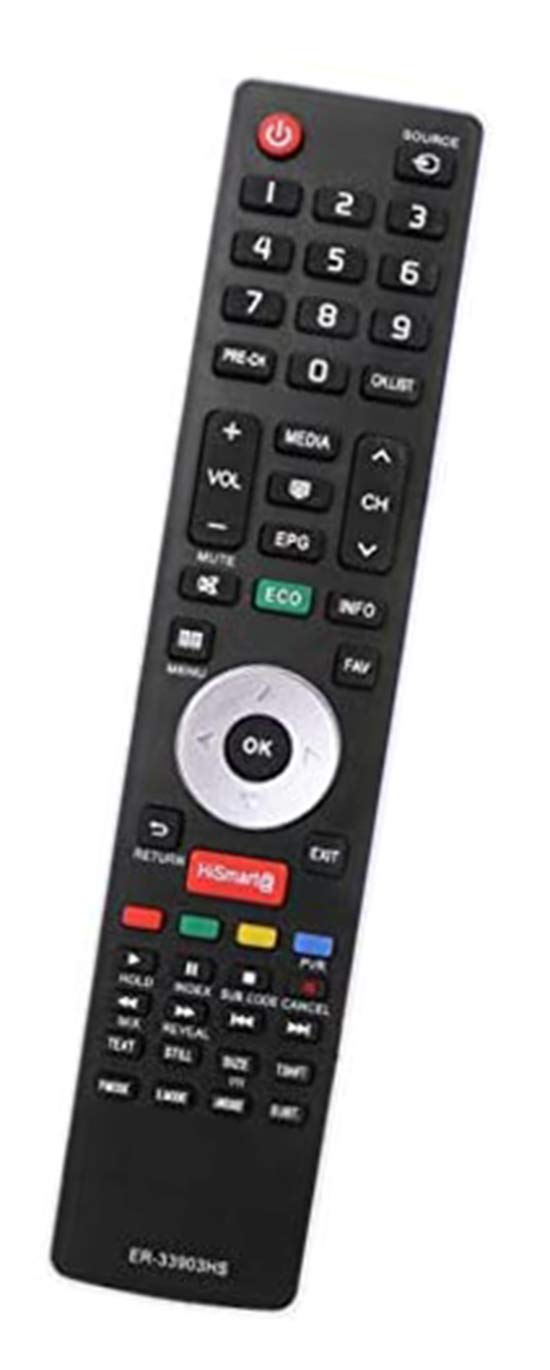ALLIMITY ER-33903HS Remote Control Replacement for Hisense TV LTDN40K166WSEU LHD32K20DW LHD32K20DWEU LTDN40K366WCEU LHD32K160WSEU LHD32K166WSEU LTDN40K360WSEU LTDN50K166WSEU