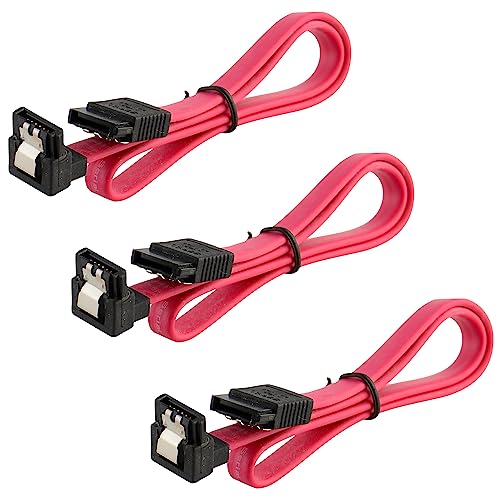 Degree 90 Degree SATA Cable Red