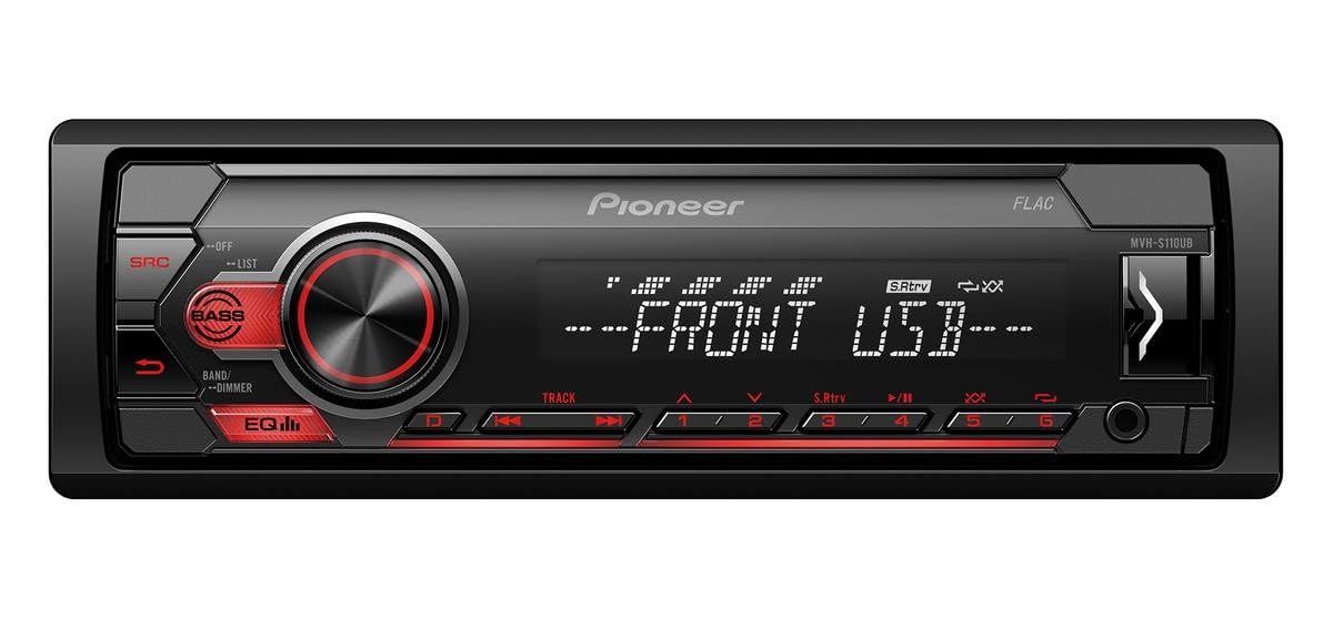 Pioneer MVH-S110UB 1-DIN with RDS Tuner, USB and Aux-In