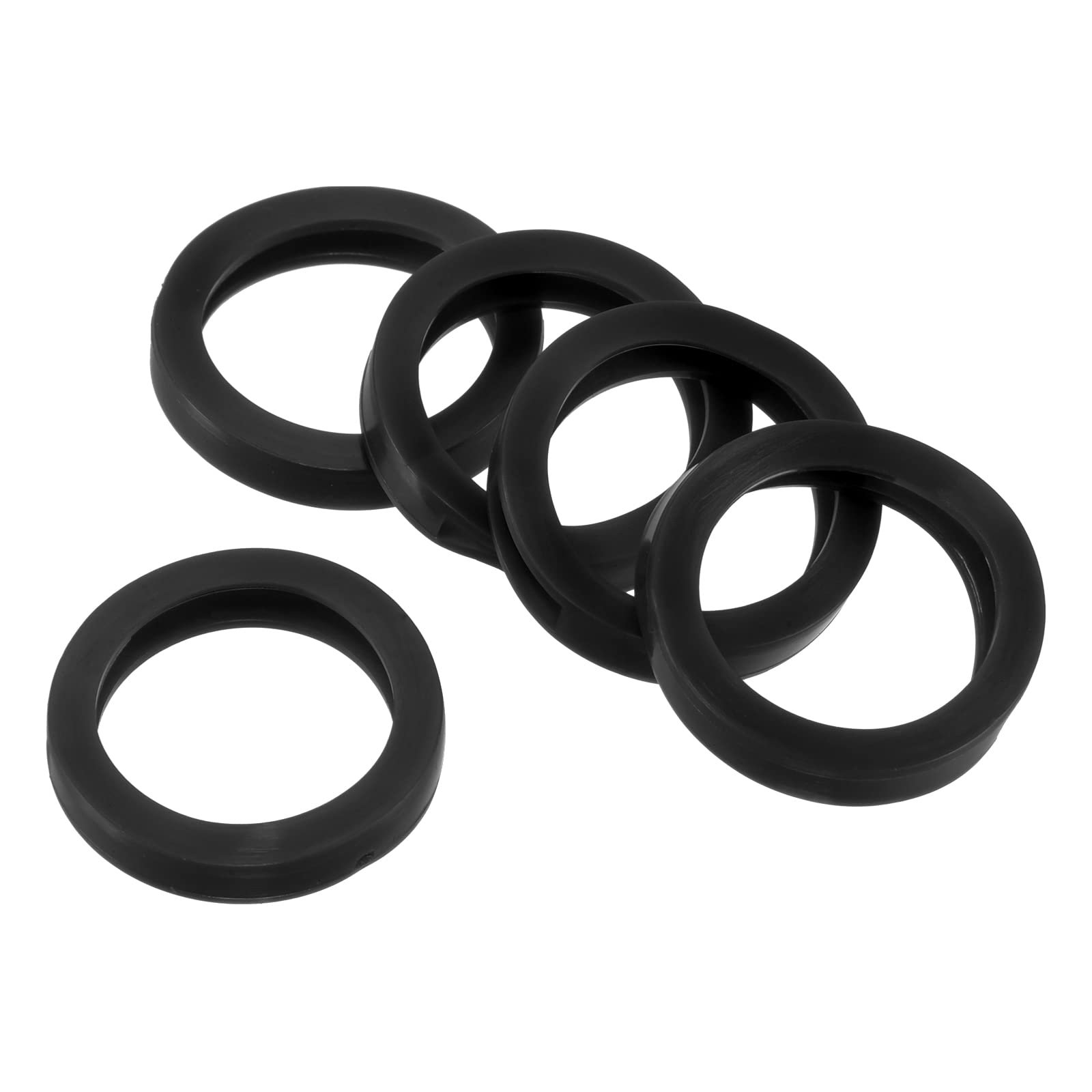 PATIKIL Key Caps Covers Rings, 25 Pack 1.2" Keys Identifiers Covers Coding Tags Marker Round Silicone Sleeve for Office House Apartment, Black