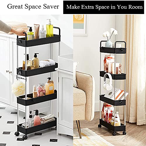 Slim Storage Cart Small Rolling Little Carts Shelves Rolling Spice Rack