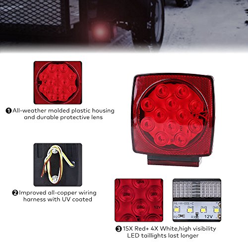 1 BougeRV+Square+License+Trailer+Snowmobile