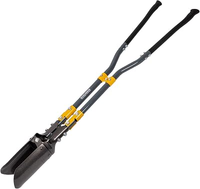 Roughneck 68265 Heavy Duty Post Hole Digger Industrial Steel Head PVC Handles