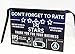 Louisville Marketing Rideshare Tip and Rating Signs for Drivers Large 5x8 inches | 3 Signs (2 Rear 1 Dash) | Durable & Thick Laminate | Increase Your Earnings
