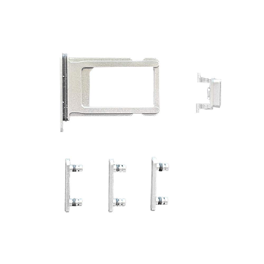 Smartex® white Side Button + SIM Card Tray compatible with iPhone 11 Pro Max