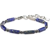 Casvia Handmade Mens Bracelets Exclusively Crafted with Natural Lapis Lazuli and Hematite, the Ideal Mens Jewelry as Premium Bracelets for Men for Unrivaled Elegance and Energy Boosting Appeal