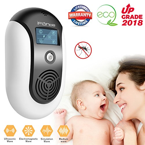 Mosquito Repellent, Electronic Ultrasonic Pest Repeller Variable Frequency Mouse Pest Repellent Effective Indoor Home Plug-in Bug Repellent Pest Control for Wasp Squirrel Roach Rodent Bedbug