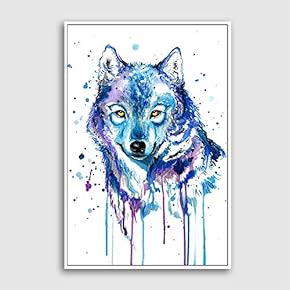 Framed Canvas Home Artwork Decoration Watercolor Canvas Wall Art for Living Room, Bedroom - 16x24 inches
