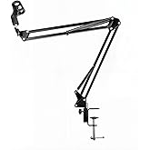 Suporte Pedestal De Mesa Para Microfones, Braço Articulado