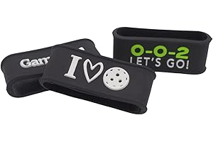 Palms-O-Aces Pickleball Paddle Grip Bands | Personalized Name Tag | Custom Handle Grip Bands | Silicone Non-Slip Racket Handle Wrap | Paddle Overgrip Wrap | Pickleball Accessories for Men & Women