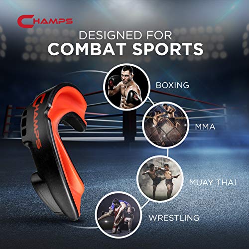 Champs Breathable Mouthguard for Boxing, Jiu Jitsu, MMA, Muay Thai