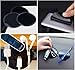 Sungrace 10 Pack Fixate Sticky Cell Pads, Stick to Glass, Mirrors, Whiteboards, Metal, Kitchen Cabinets, Tile, Car And Other Surfaces(Black)