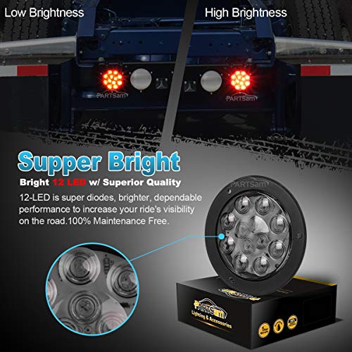 2 Partsam+Round+Smoke+Trailer+Lights