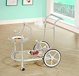 Coaster Home Furnishings 910076 Serving Cart, Chrome (Kitchen)