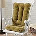 Greendale Home Fashions Standard Rocking Chair Cushion Hyatt Fabric, Moss